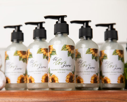 4oz Liquid Soap Bridal Shower Favor - Design #9