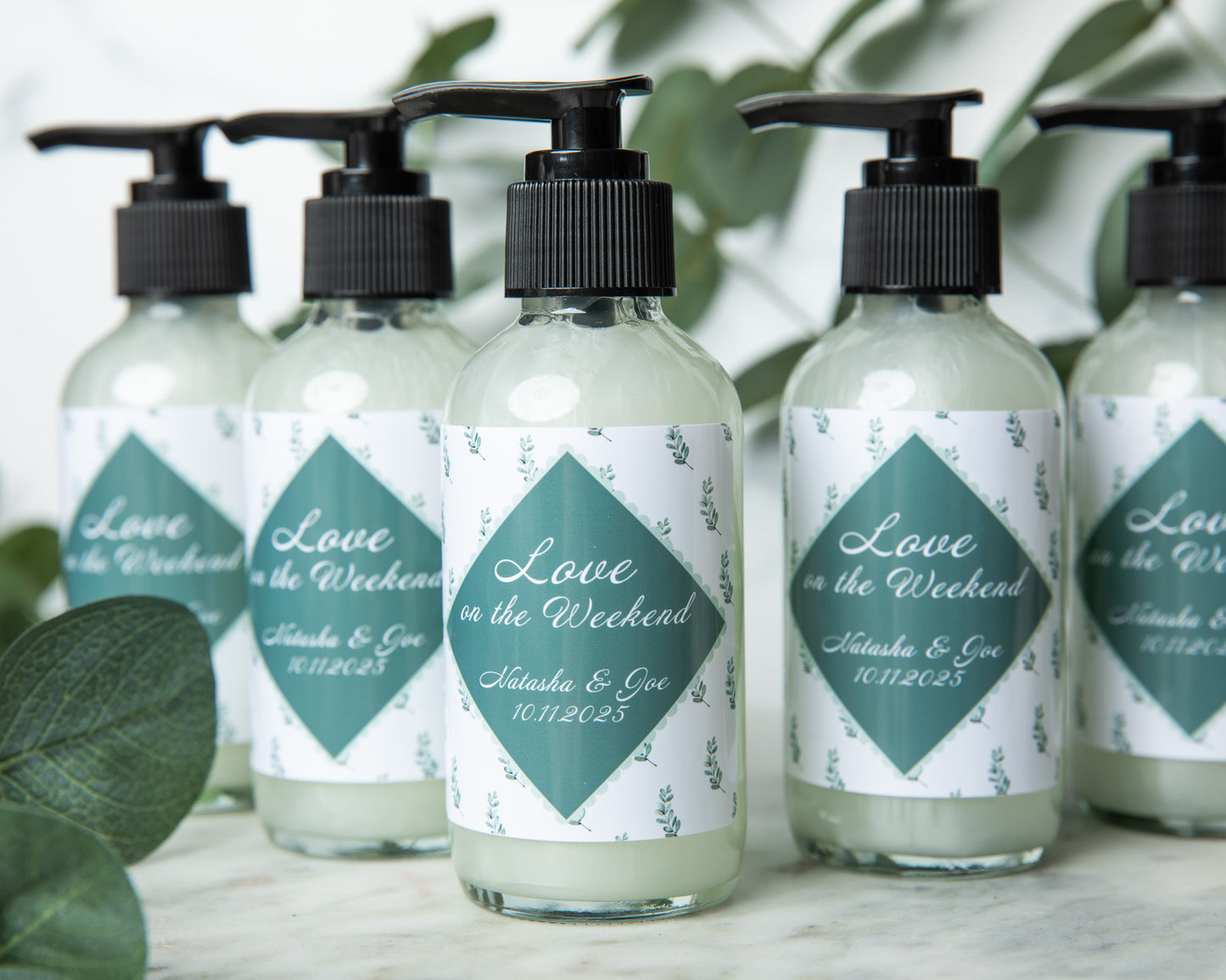 4oz Liquid Soap Wedding Favor - Design #5