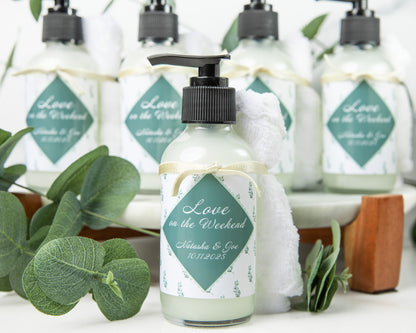 4oz Liquid Soap Wedding Favor - Design #5