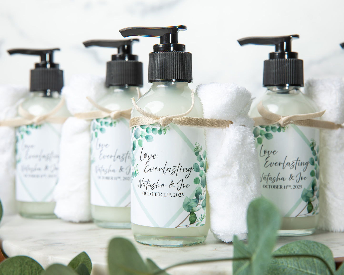 4oz Liquid Soap Wedding Favor - Design #2