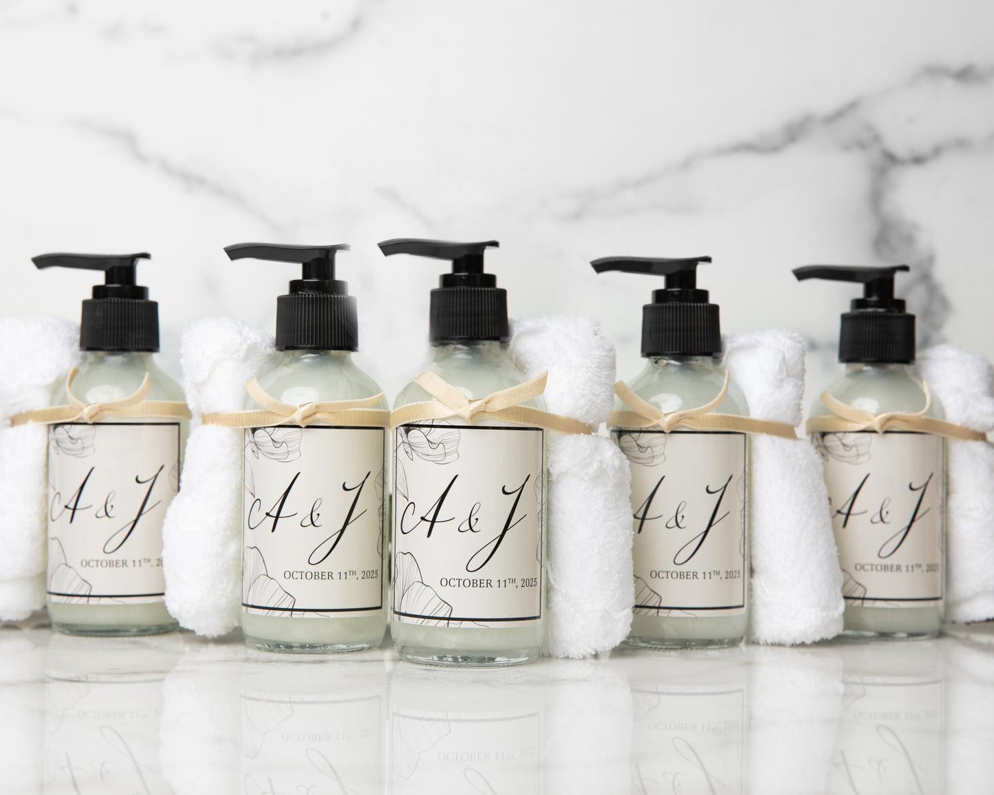 4oz Liquid Soap Wedding Favor - Design #1