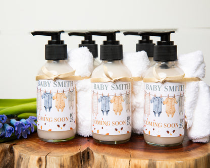 4oz Liquid Soap Baby Shower Favor - Design #14