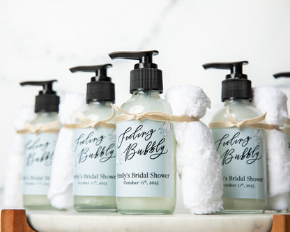 4oz Liquid Soap Bridal Shower Favor - Design #7