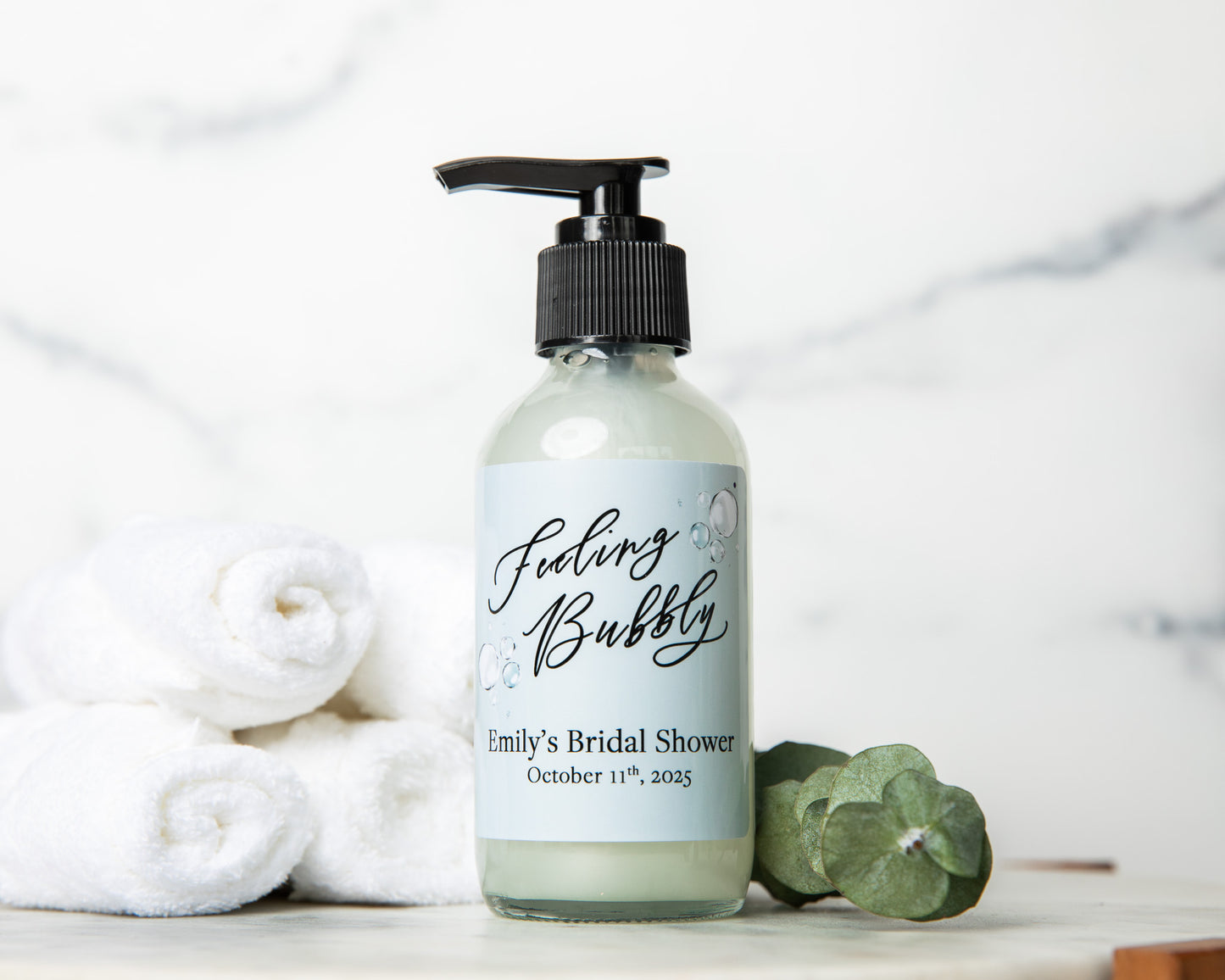 4oz Liquid Soap Bridal Shower Favor - Design #7